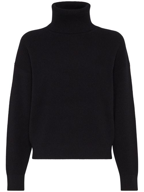 Black virgin wool knit Brunello Cucinelli | M16129313C101